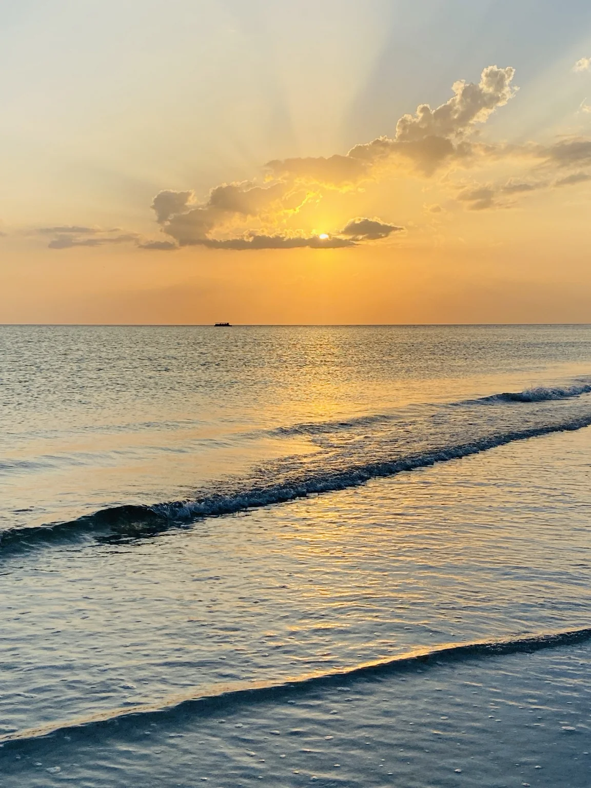 Golden sunset over St. Pete Beach